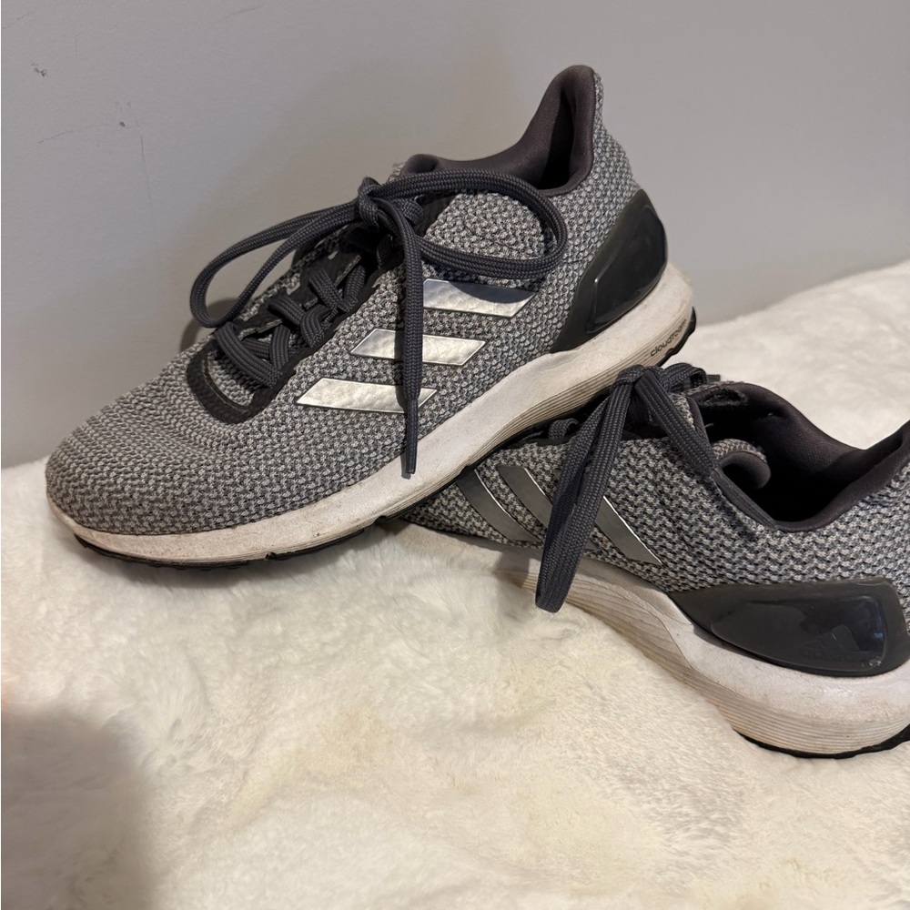 Adidas Charcoal and Black Sneakers